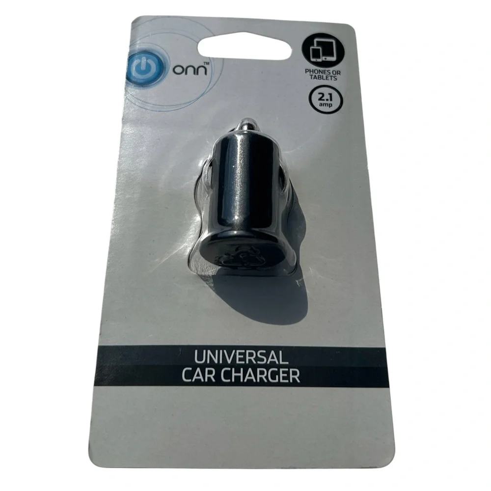 ONN 2.1 Amp Universal Car Charger New Unopened For Phones/Tablets Samsung LG